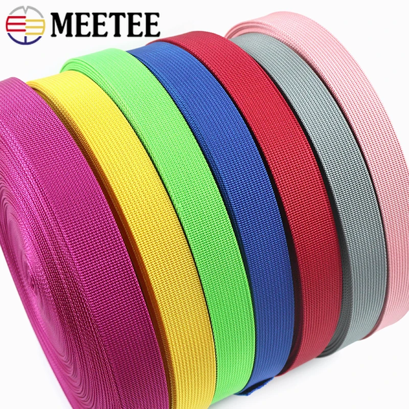 

Рулон 42 м, 20-50 мм, цветная нейлоновая стропа для ремней сумок, отделки одежды, поясов, ошейников для животных, косой бейки, аксессуары для шитья своими руками