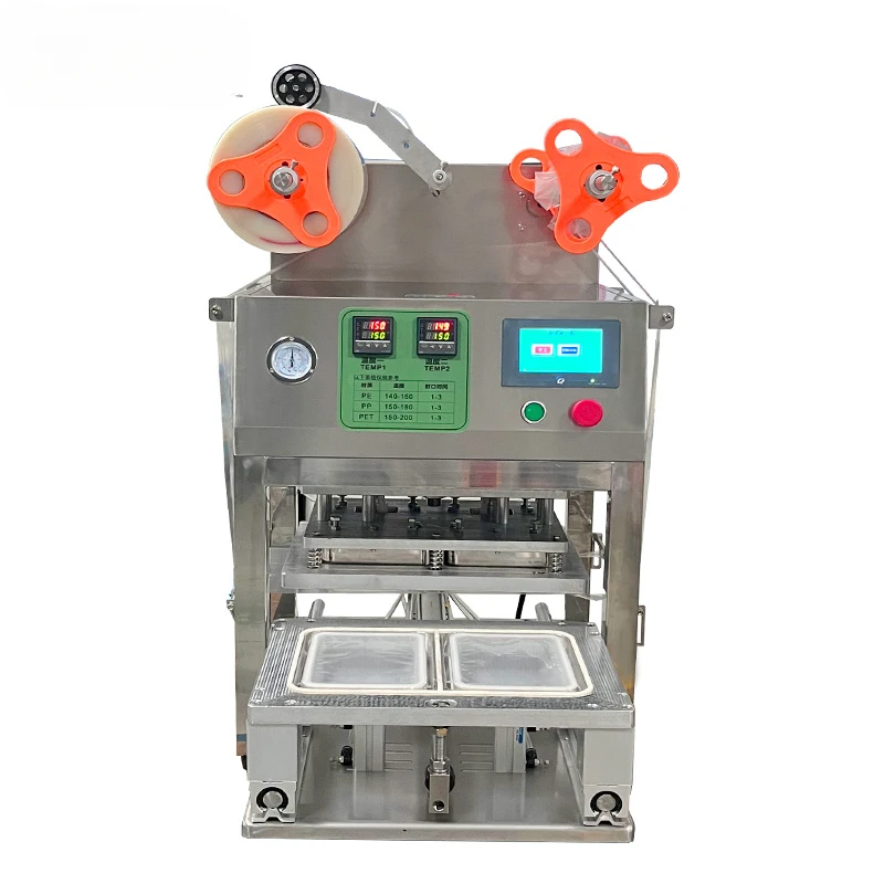 Automatic plastic box sealing machine Plastic Cup sealing machine for drinks Semi-automatic Food fast food plastic box sealer