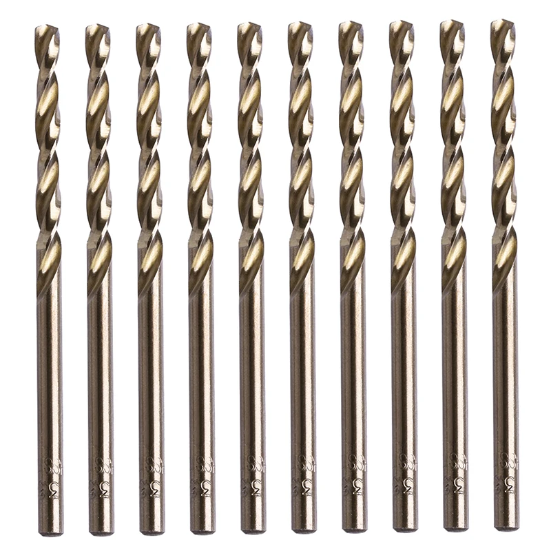 10 Pz/set 3.5 millimetri M35 Triangolo Shank HSS-Co Cobalto Torsione Trapano A Spirale Punta Del Trapano