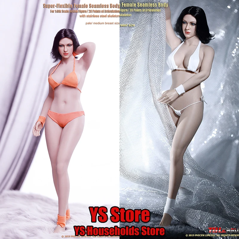 

TBLeague S28A Pale S29B Suntan 1/6 Scale Female Soldier Super Flexible Seamless Body 12" Action Figure Diy Decoration