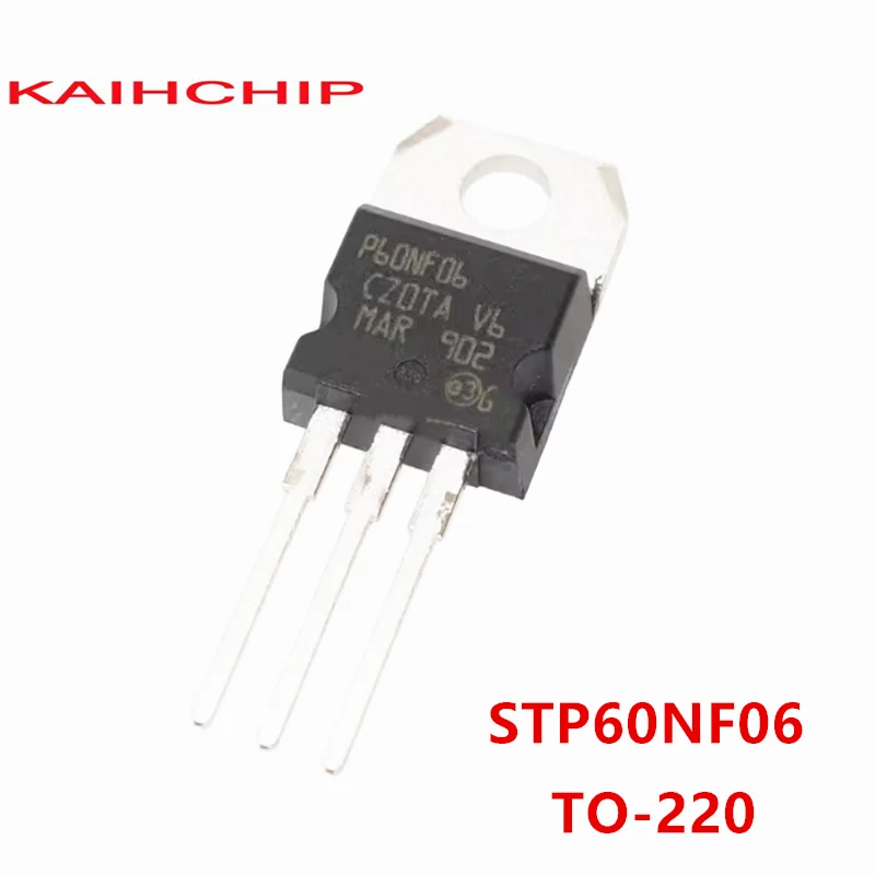 10pcs P60NF06 STP60NF06 N-channel field-effect transistor TO-220 65A 60V