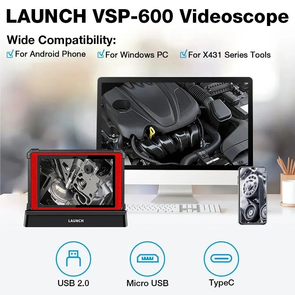 VSP600 USB Borescope Camera Waterproof Inspection Endoscope VSP 600 Multipurpose Videoscope Camera for X431 Scanners