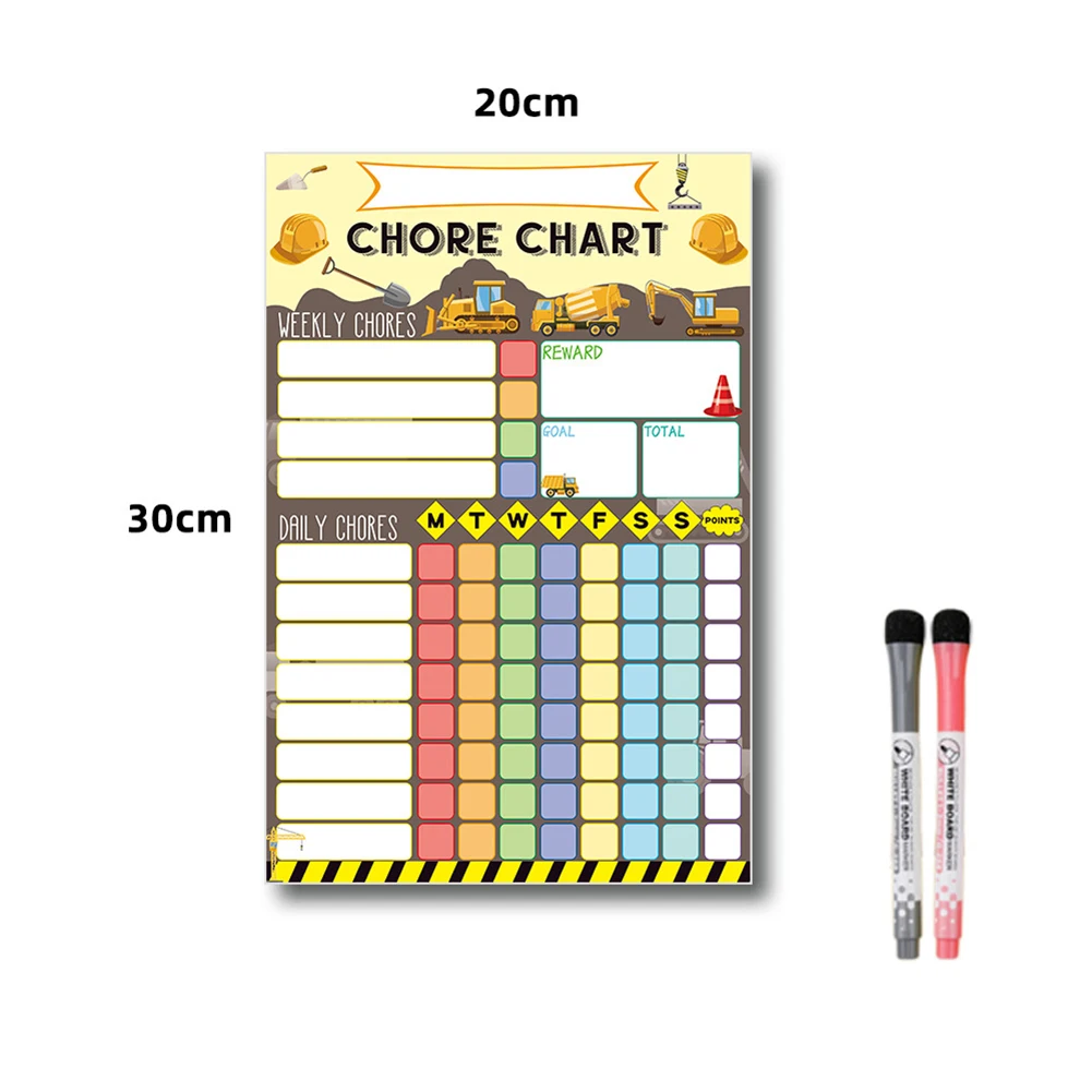 Stay Organized with a Magnetic Weekly Planner Premium Dry Erase Finish Fully Magnetic Backing for Secure Placement on Fridge