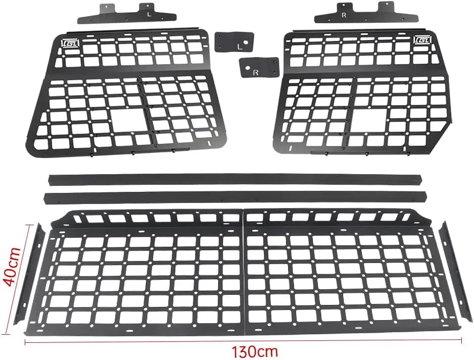 For Mitsubishi Pajero V20 1991-1999 Modular Storage Panel System Rear Trunk Shelf Molle Luggage Storage Carrier Trunk Organizer