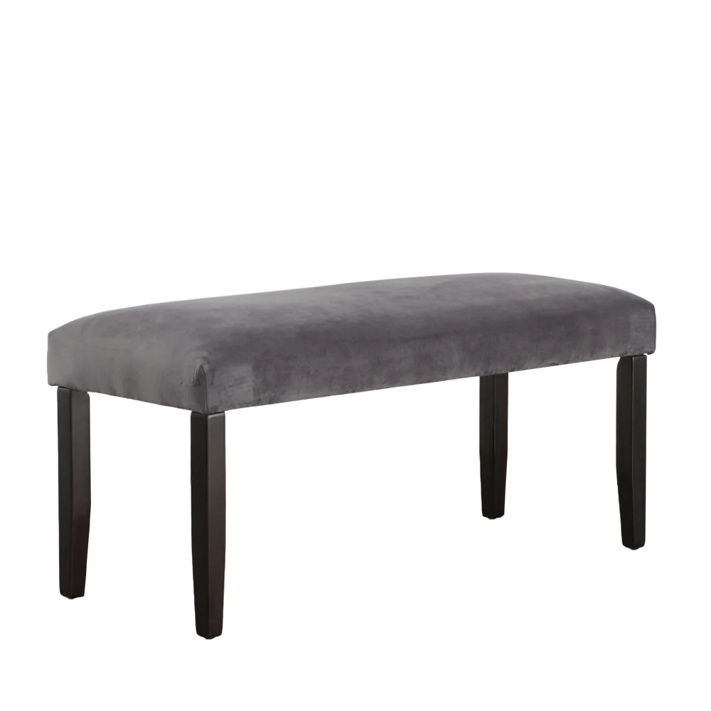 

Napoli Velvet Dining Bench Gray