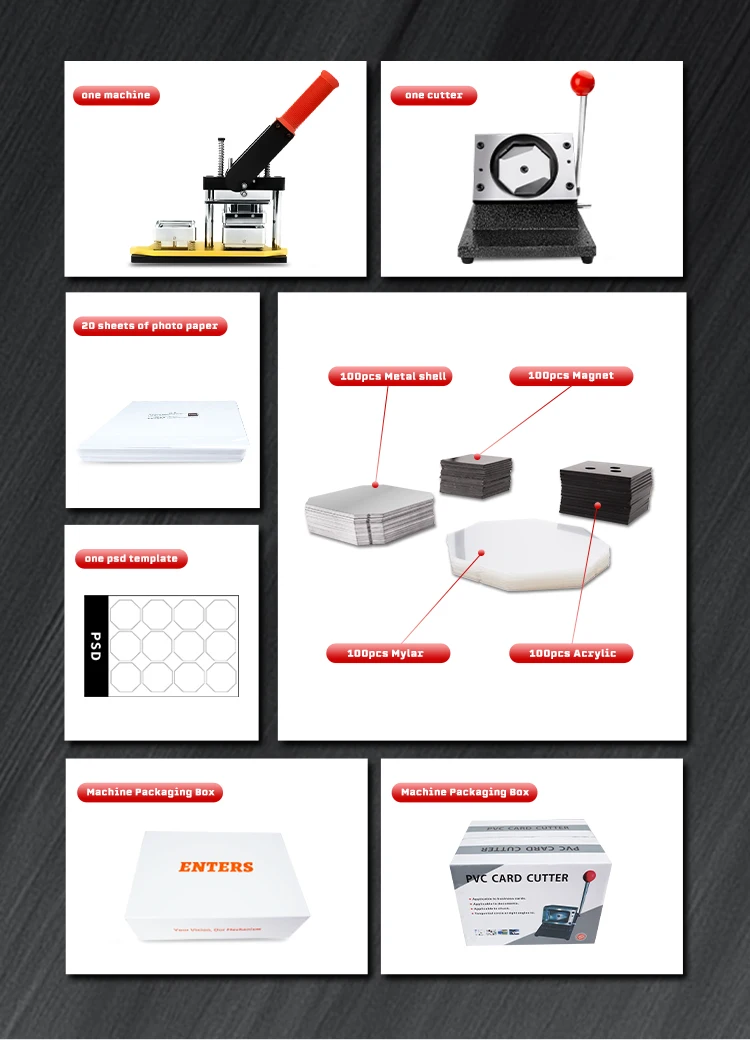 

50mm 2 in Square Fridge Magnet magnetic badge machine