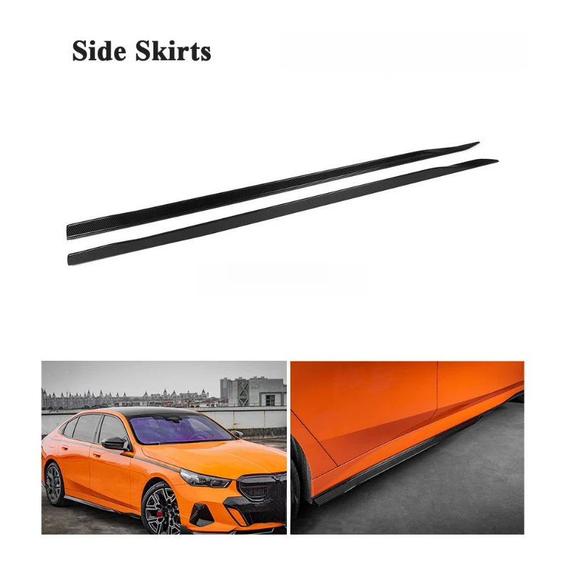

High Quality Dry Carbon Fiber FRP Side Skirt Protector Lip For 5 Series G60 2024+