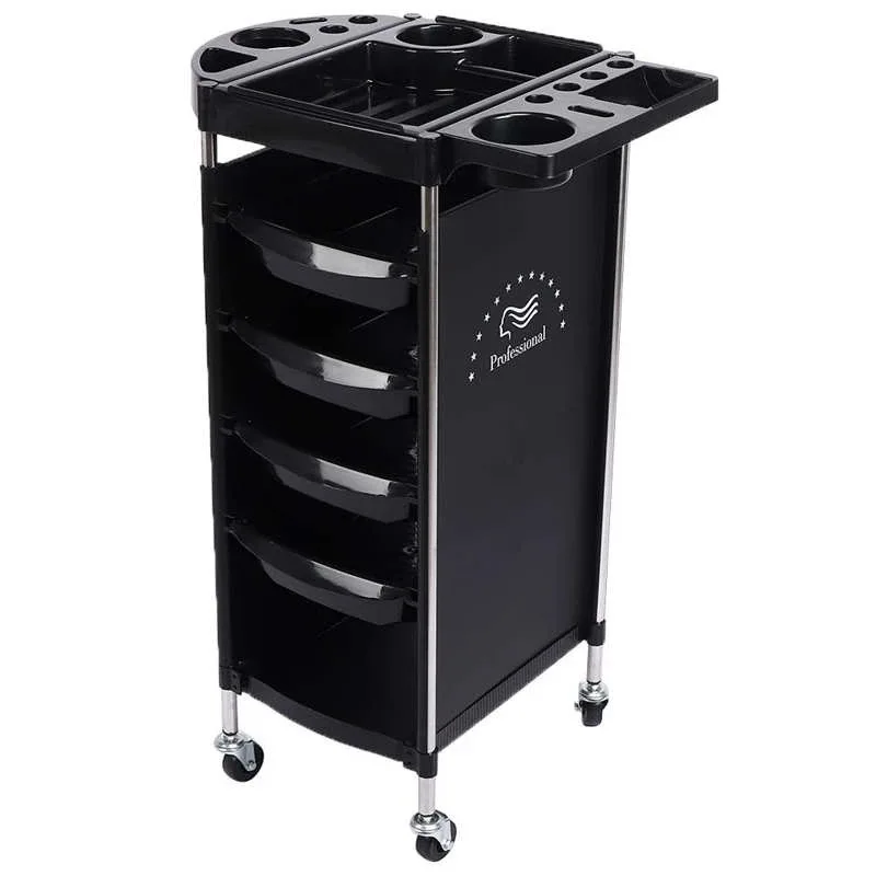 6-storey Rack Multi-functional Hair Salon Tools Storage Cart with Universal Wheels Hair Salon Supplies Barbershop Shelves