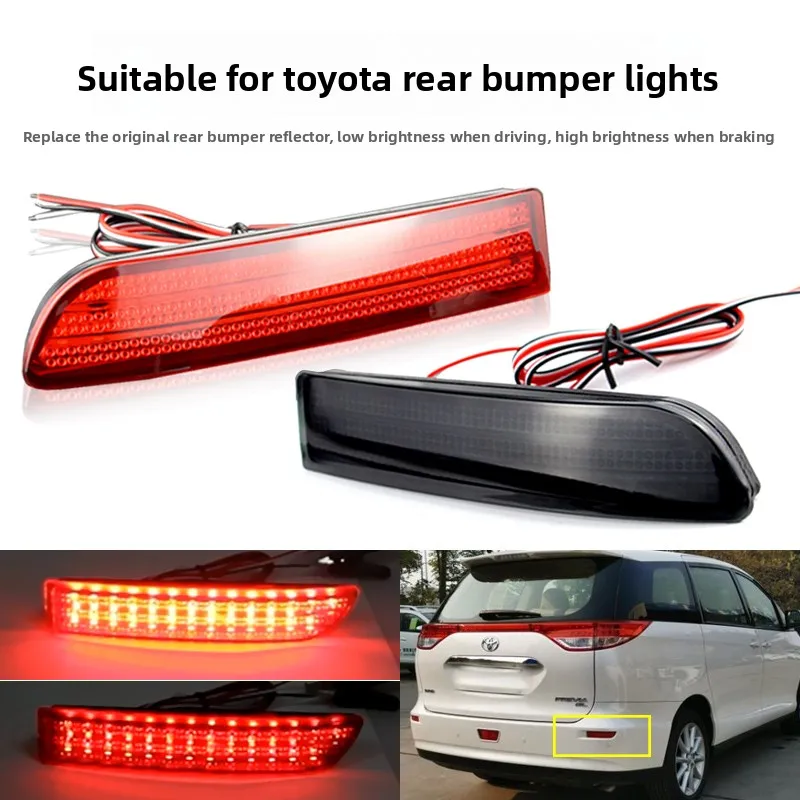 

For Toyota RAV4 Elfa Rear Bar Light Previa Overlord Modified LED Running Light Brake Light