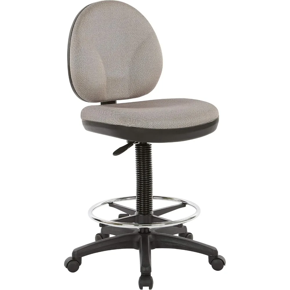 

Стул для рисования серии Office Star DC со скульптурным сиденьем и спинкой, встроенной поясничной опорой и регулируемым кольцом для ног, Diamond Go