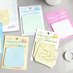 30Pcs Cute Korean Sticky Notes Daily Planner To Do List Memo Pad Office Message Notes Paper Notepad Kawaii Stationery