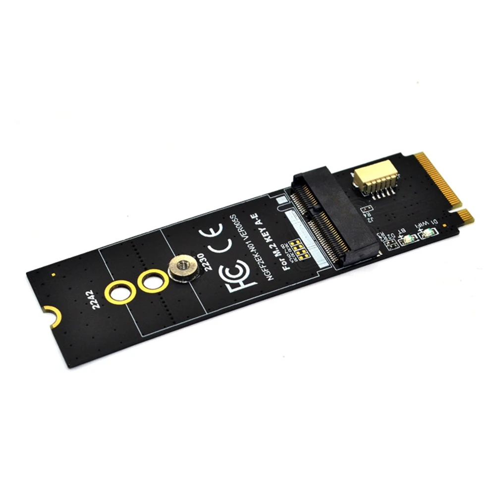 Superb 1 Set M.2 KEY-M To KEY A-E/E Adapter Riser Card Black For M.2 NGFF PCIE Protocol Wireless Network Card Module