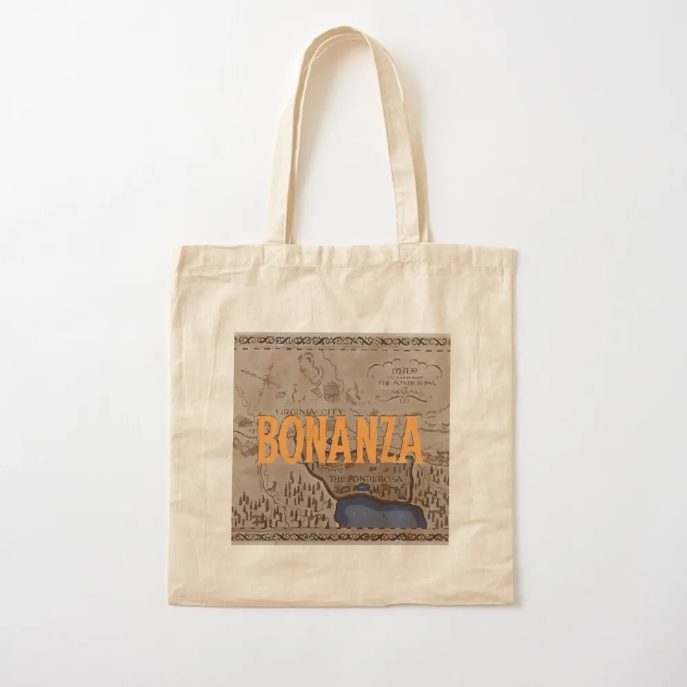 

poster logo bonanza Tote Bag ecological bags Women's shopping bag Canvas Tote Bag