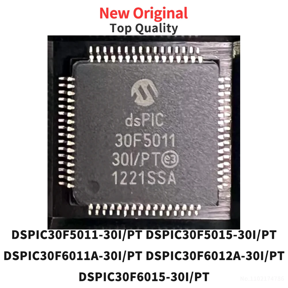(1 Piece) DSPIC30F5011-30I DSPIC30F5015-30I DSPIC30F6011A-30I DSPIC30F6012A-30I DSPIC30F6015-30I /PT QFP-64 New Original