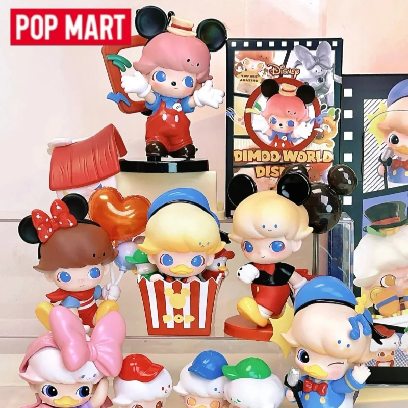 

POPMART DIMOO WORLD x DISNEY Series слепая коробка игрушки куклы милые аниме фигурки настольные украшения подарок модная загадочная коробка