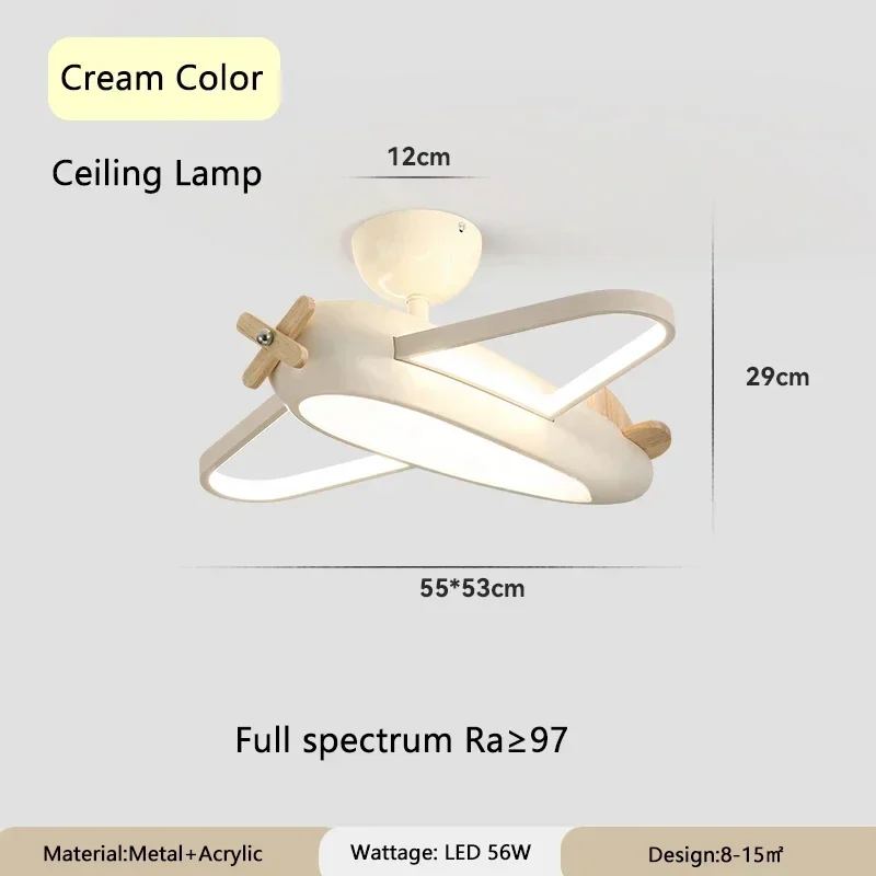 Vliegtuiglampen Moderne kinderkamer kroonluchters Led Eenvoudige creatieve babykamer Kleine jongen Meisje Slaapkamer Home Decor Kroonluchter