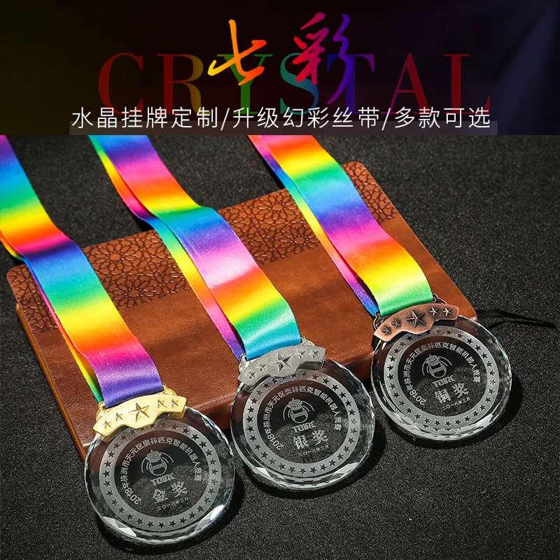 Made-to-order crystal medals are listed for making marathon gold medals,honorary medals and commemorative awards.