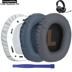 Protein Leather Replacement Earpads Ear Cups Pads Cushions Repair Parts for JBL Quantum 100 Q100 Wireless Headphones Headsets