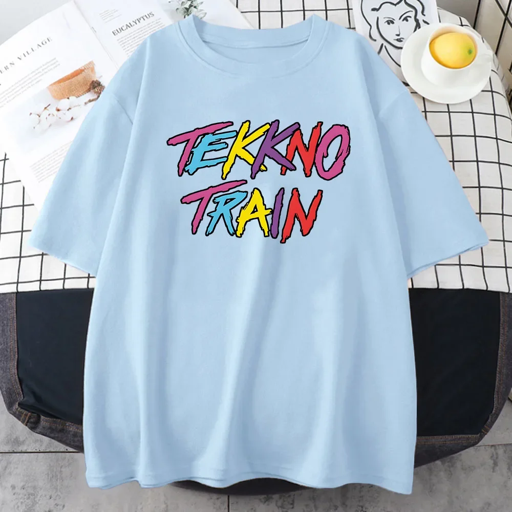 Tekkno Train Electric Callboy T-shirts Short Sleeve Cotton Soft Tee-shirt Casual Women Men Summer Tshirts Grunge Fashion Tee Top