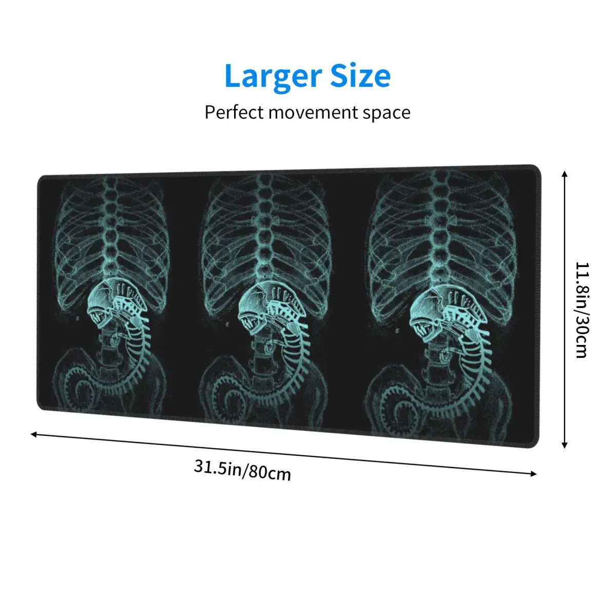 Large Mouse Pad Radiography Alien Gamer PC Laptop Mats Keyboard Carpet Computer Gaming Office Accessories Desk Mat