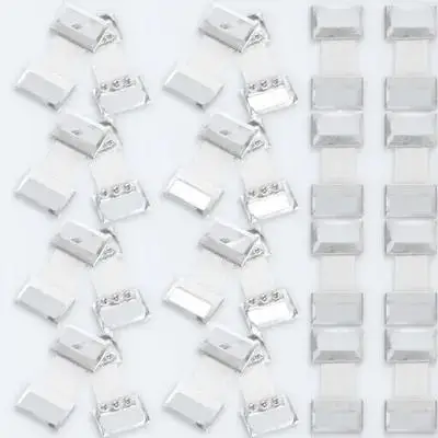 50pcs Aluminum-Core Bandage Clips for Elastic Wrap – Secure Polyester Shell Buckle Clamps for Sports & First Aid