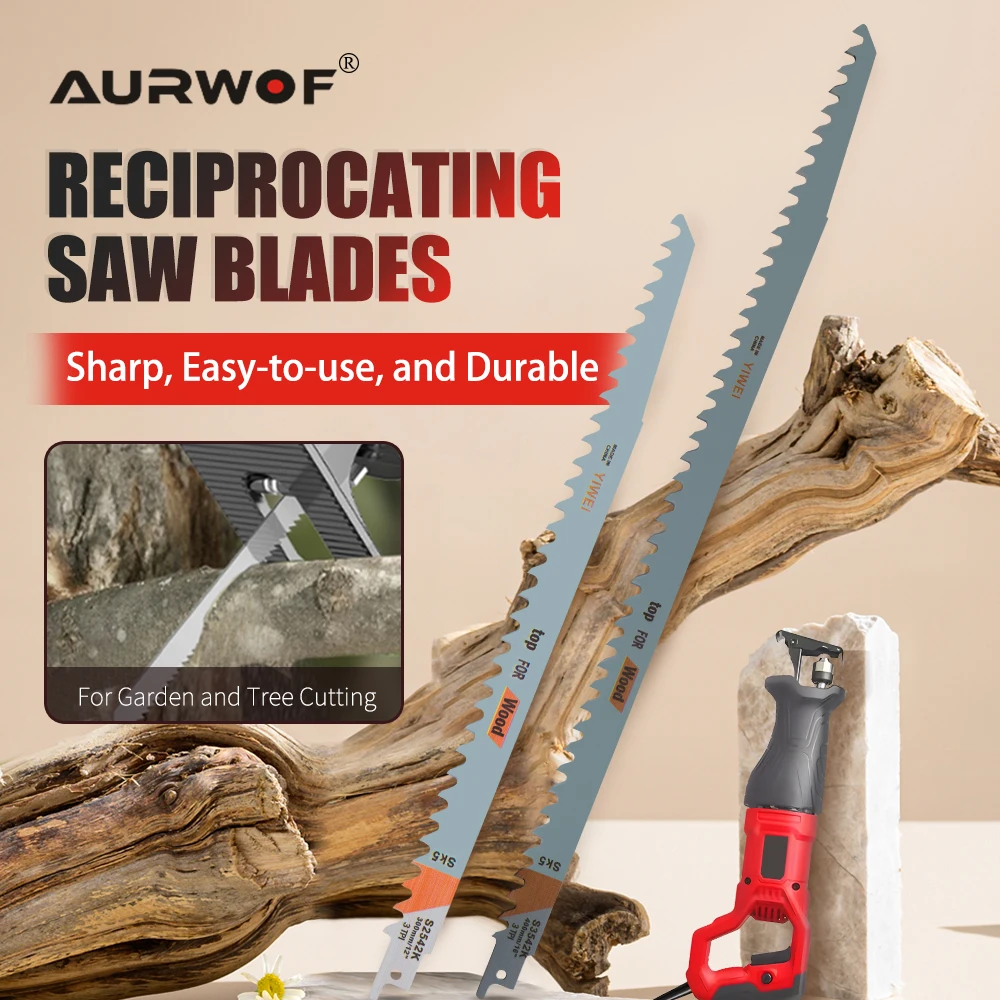 

AURWOF 1pc Reciprocating Jig Saw Blades S3542 S2542 Saw Blade For Cutting Wood Metal Renovator Power Tools Accessories