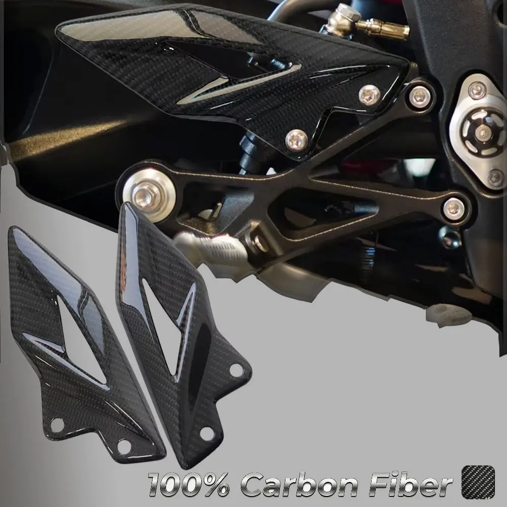

For Triumph Street Triple 765 / R / RS 2016-2025 Street Triple 660 S 2020-2024 Carbon Fiber Fairing Motorcycle Foot Pedal Heel