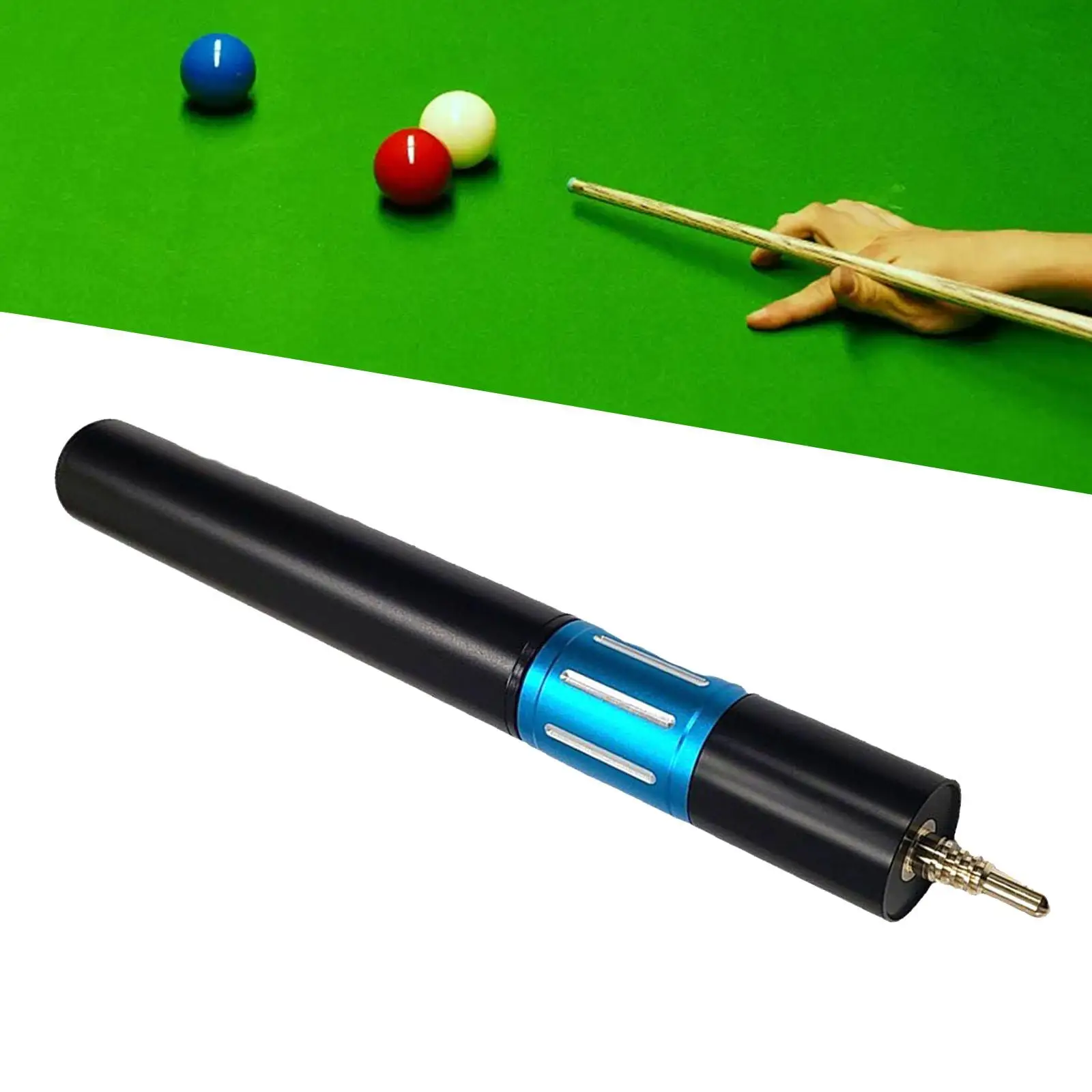 Pool Cue Extender Easy to Use Lightweight Billiard Holder Pool Cue Sticks Extension for Games Training Adult Beginners Practice