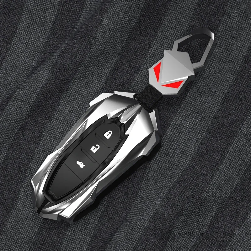 

Alloy Car Key Case Cover Fob Protector Keyring For Dongfeng Fengxing Forthing T5 EVOC IX5 IX7 580PRO Accessories Car-Styling