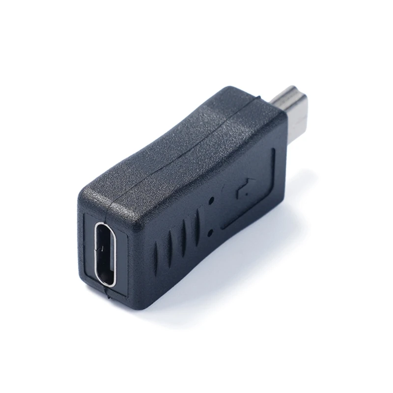 Y1UB Type-C Female to Mini USB Male Adapter for Digital Camera MP3 Player Portable Connector Support Charging and Data Sync