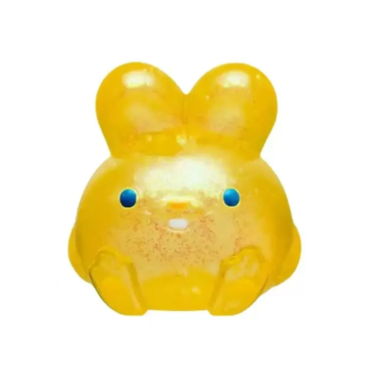 Colored Rabbit Decompression Squeeze Toy Simulation Rabbit Pinching Decompression Toy Puzzle Adults Kids Stress Toy Home Decor