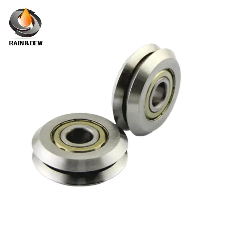 (4PCS) 10*30*8mm V Groove Guide Pulley Sheave Sealed Rail Bearing V6000ZZ For Rail Track Linear Motion System