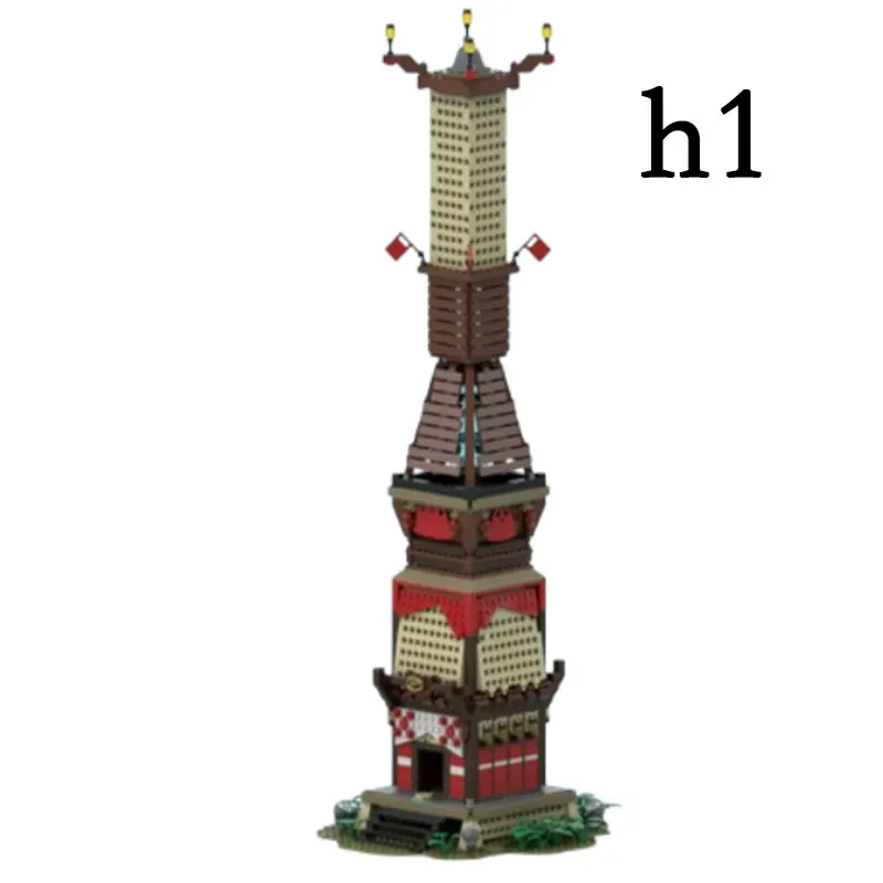 

Spot MOC-150356 1625pcs Medieval Castle DIY Small Particle Assembly Building Blocks Educational Toy Model Gift Set Ornaments