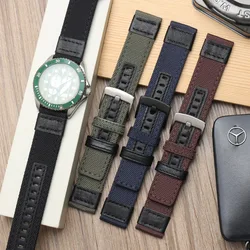 Canvas Nylon Strap 20mm 22mm For Samsung Galaxy Watch 4 For Huawei GT2 Watch Accessories Watchband UTHAI