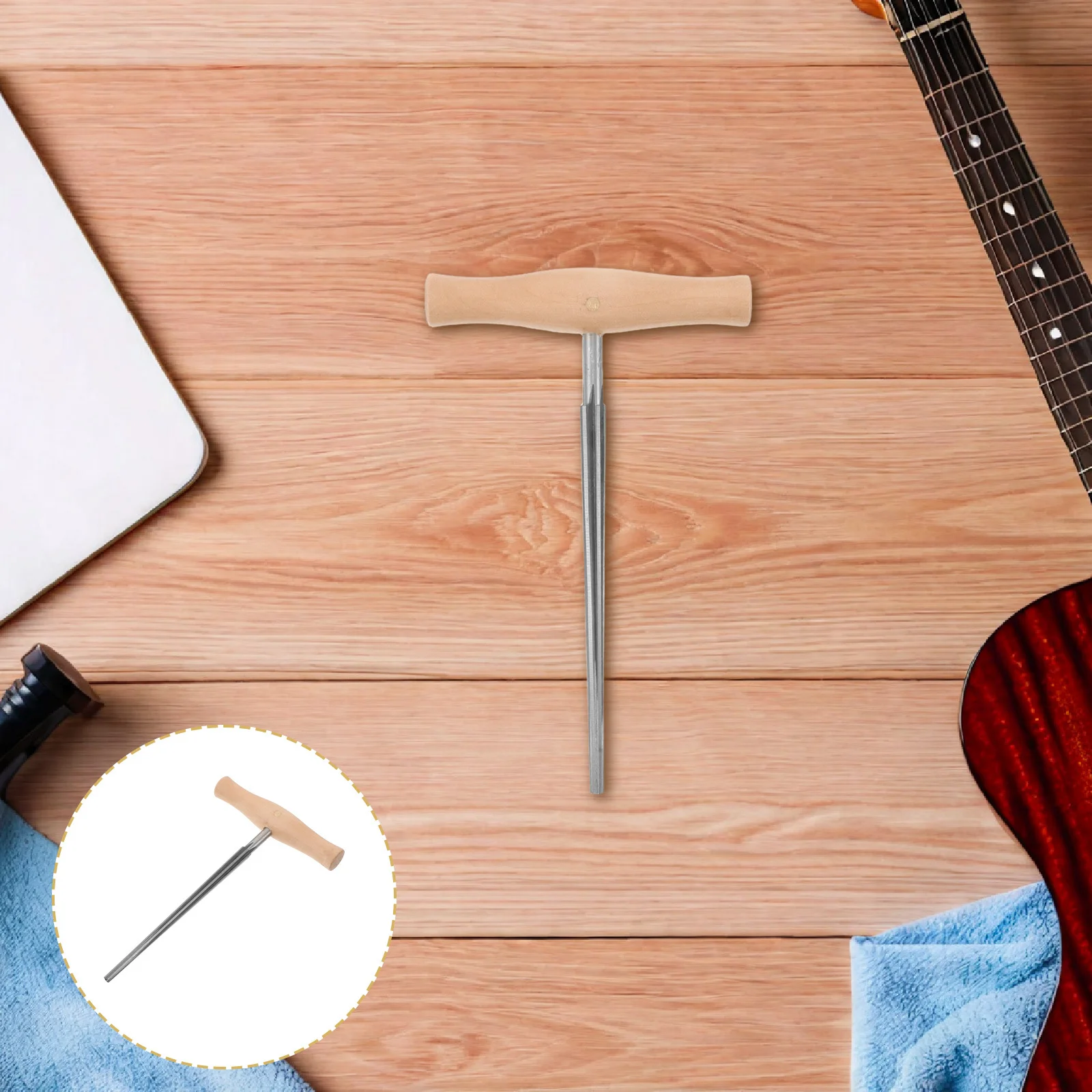 

24pcs Violin Peg Hole Reamer 1:30 Tapered Tool For 3/4 4/4 Violin Luthier Repair Wooden Handle String Instrument Maintenance