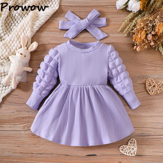 Purple orders baby frock