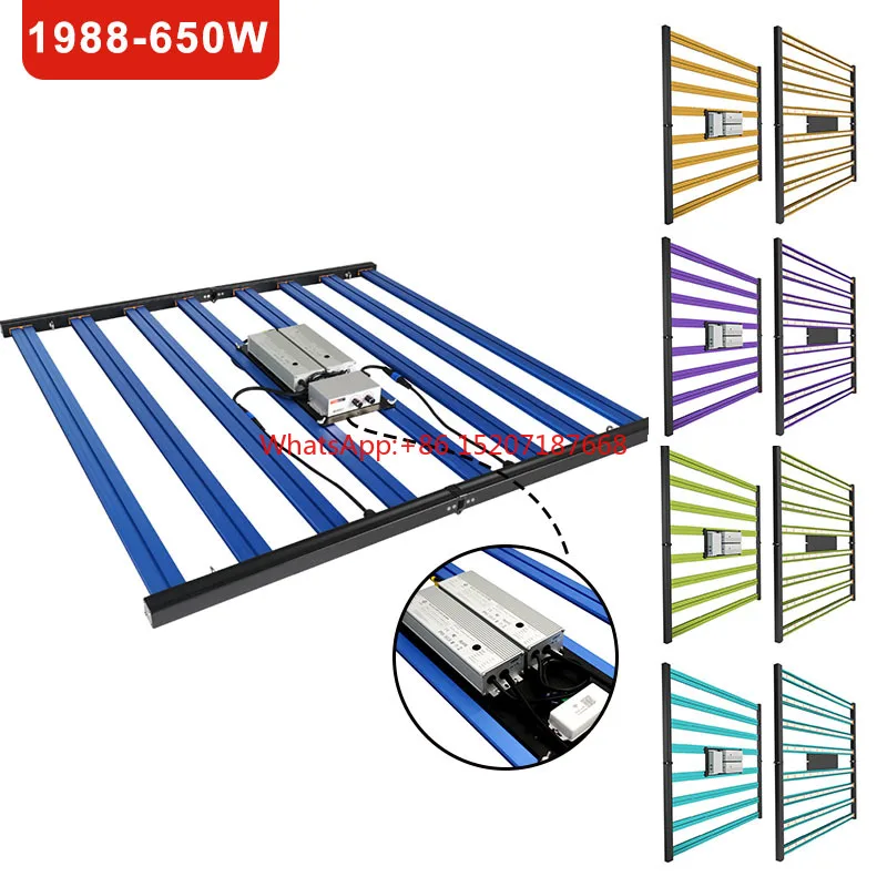 Nuevo estilo personalizado 1200W 1400W espectro completo RJ45 atenuación LM301B planta plegable 650w luces Led de cultivo Sudáfrica