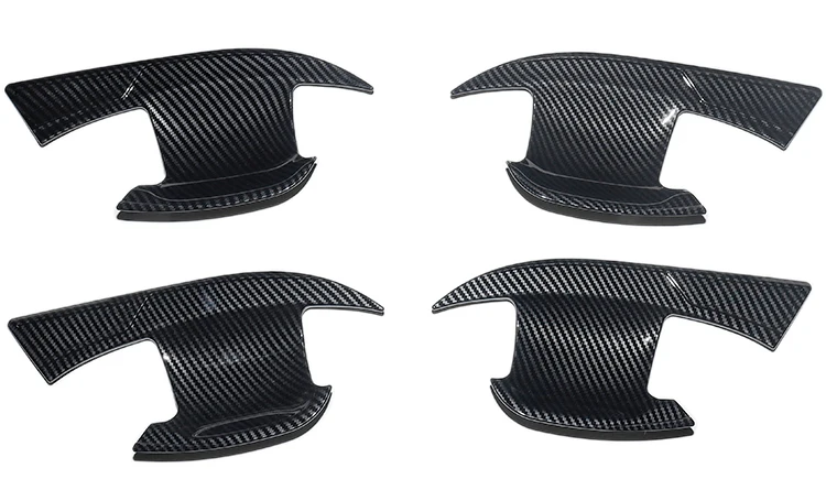 Car Exterior Parts Outer Door Bowl Cover ABS Imitate Carbon New Style Handle Bowl Cover for BYD Yuan Plus ATTO 3 Accessories