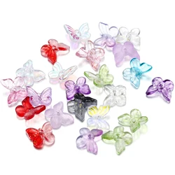 10Pcs/Lot Butterfly Shape Glass Beads Spacer Loose Beads for DIY Handmade Bracelet Jewelry Making Findings Accessories