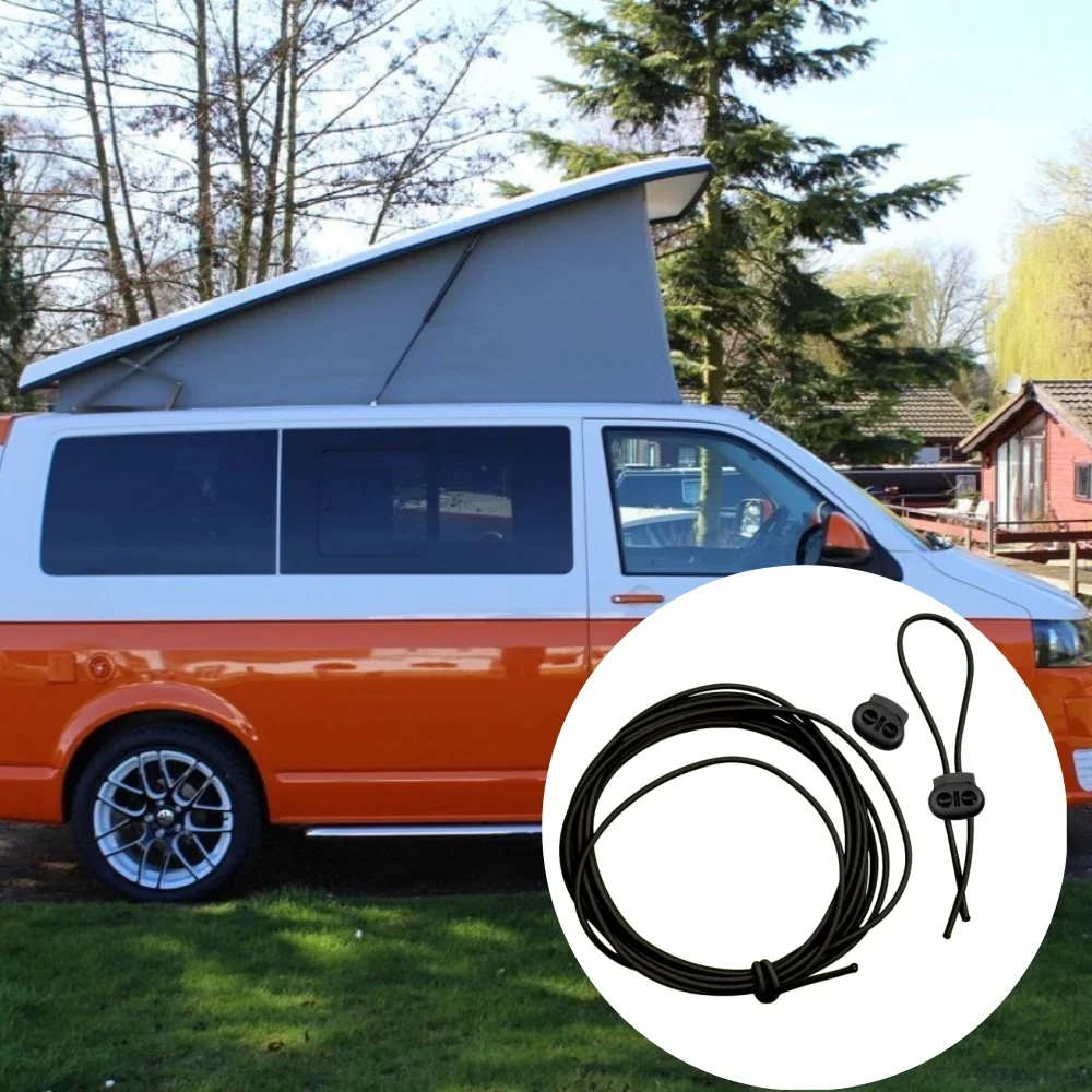 

1Set Camper Pop Top Roof Bungee Bellows With Clips Safety Device Swb Lwb Camping Caravan Accessories For Vw T4 T5 T6