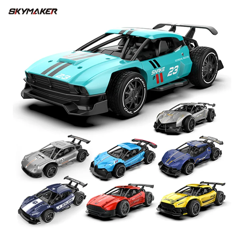 RC Metal Car Toys 1/24 2.4G High Speed Remote Control Mini Scale Model Vehicle Electric Metal RC Car Toys for Boys Children Gift