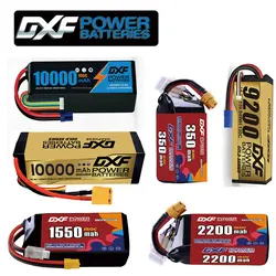 DXF Lipo Battery 2S 3S 4S 6S 10000mAh 9200mAh 6500mAh 7000mAh 350mAh 380mAh 550mAh 1550mAh 2200mAh for Car FPV Quadcopter Drone