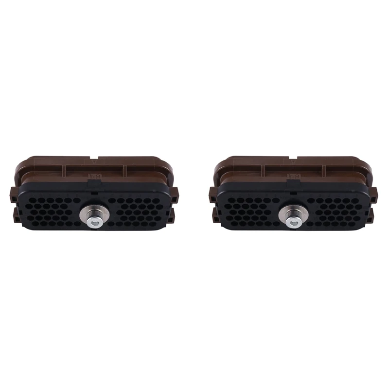 

2X 54Pin Brown Waterproof Wiring Connector For E312C E312D E320C E320D Carter Excavator Computer Version Plug 153-2630