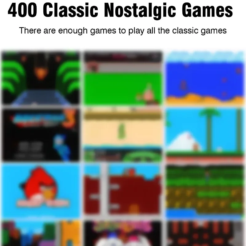 Portable Mini Retro Handheld Video Game Consoles Players 400 Classic Nostalgic Games Support 2 Plyers TV Output 3in Screen