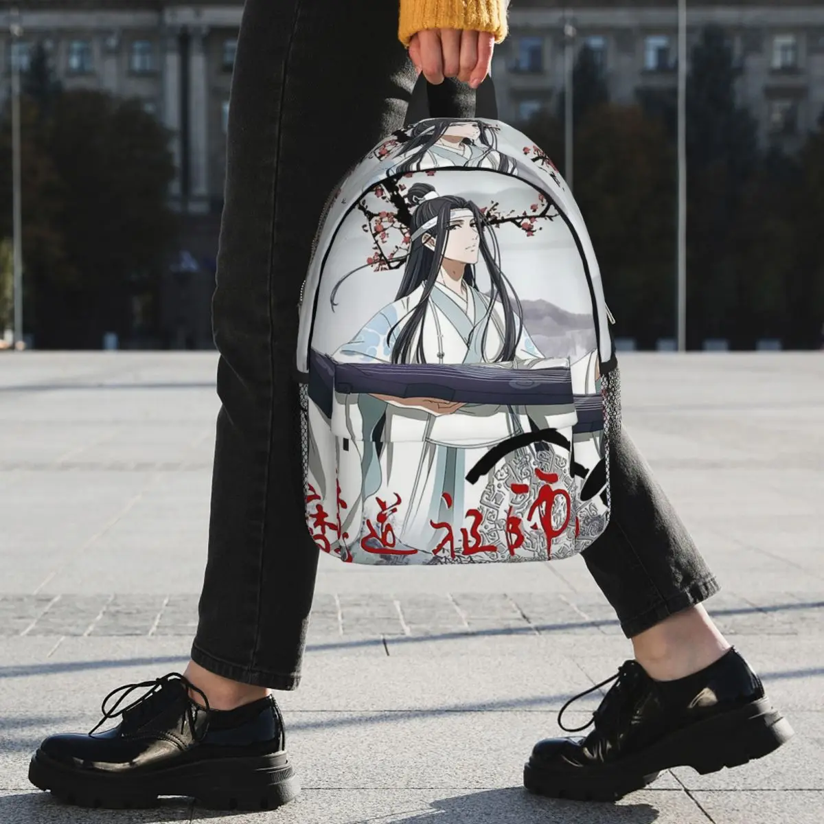 حقيبة ظهر الجامحة WangXian Bunny Mo Dao Zu Shi للطلاب والأولاد والبنات حقيبة كتب مدرسية حقائب كتف للكمبيوتر للرجال والنساء #5