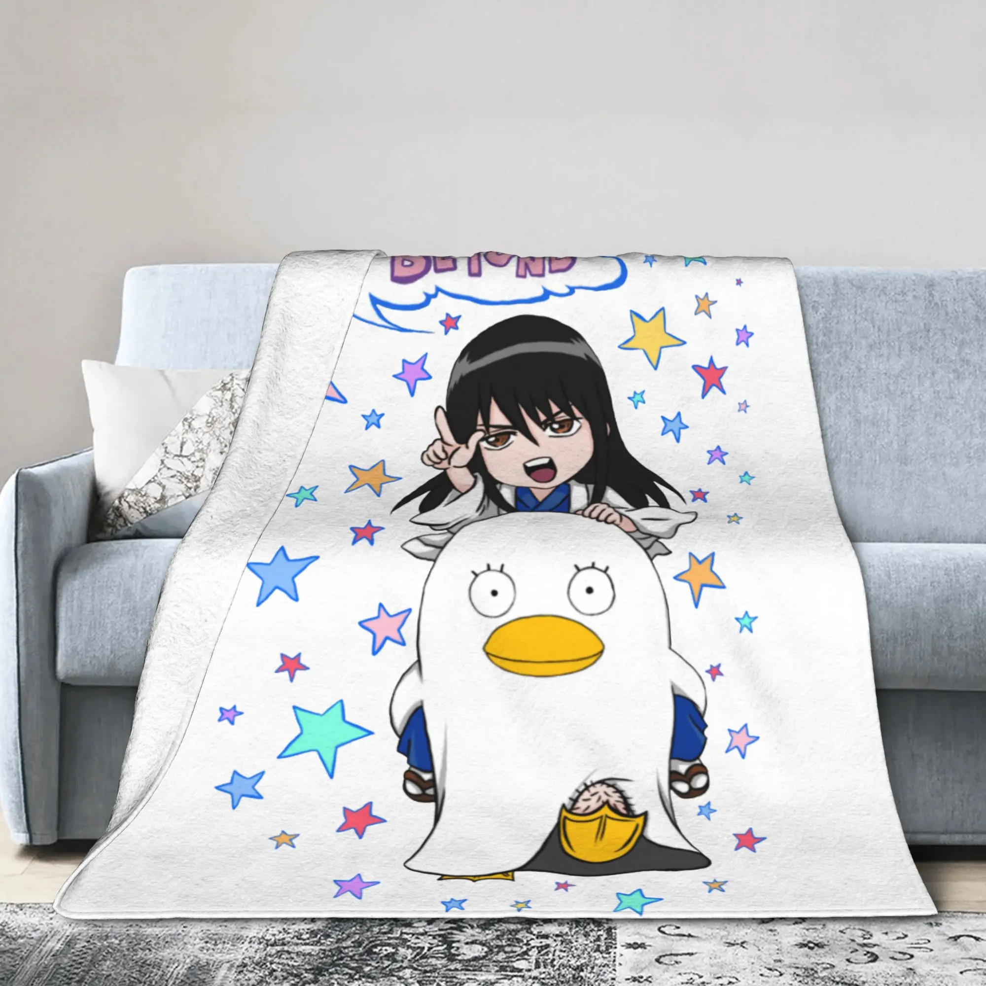 Gintamas Coral Fleece Plush Throw Blankets  Blanket for Bed Outdoor Super Soft Bedding Throws,