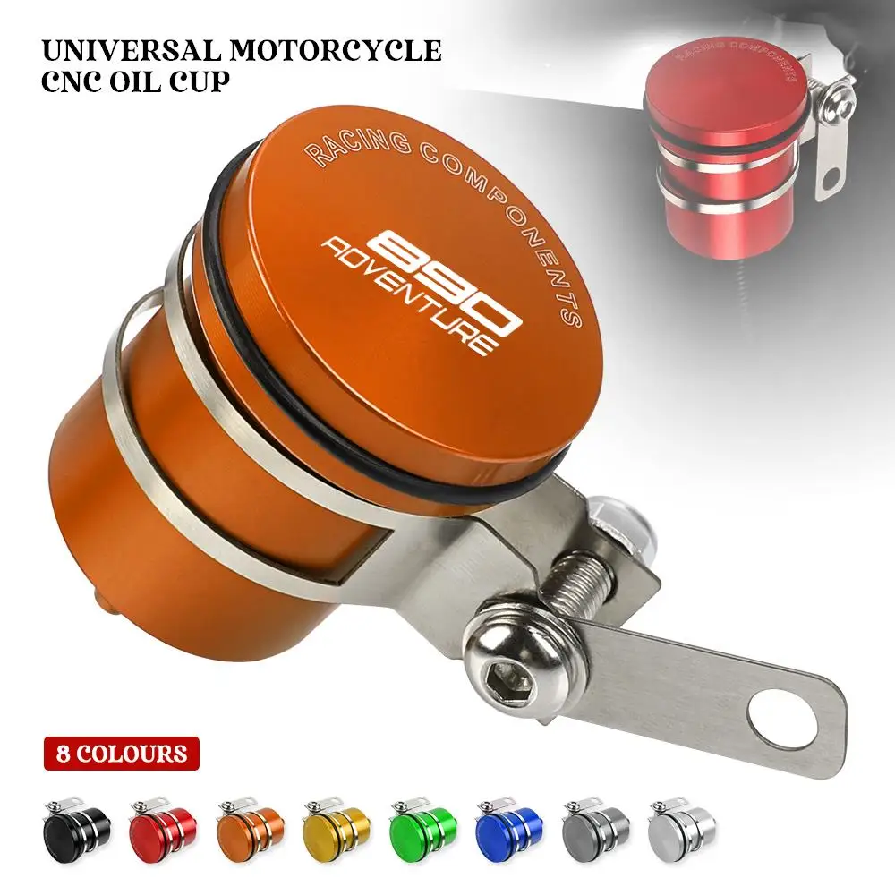 

For 890ADVENTURE 890 ADV 1190 SupeR AdventuRe 1290/640 LC4 Supermoto CNC Master Cylinder Brake Rear Fluid Reservoir Tank Oil Cup