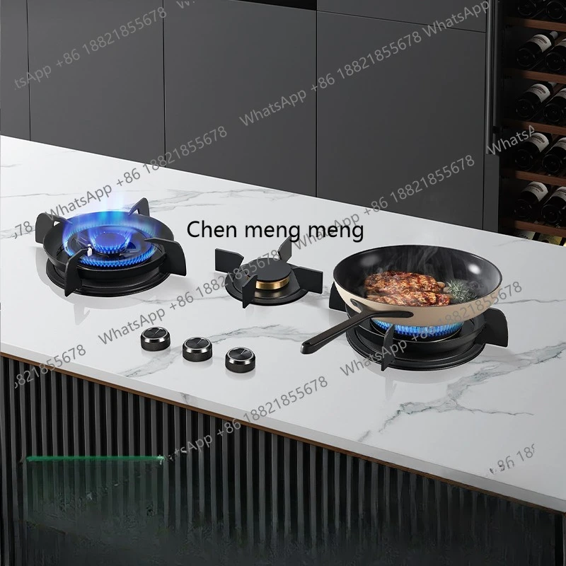 Dengyan slab stove household embedded natural gas stove three-eye hidden fire gas stove 2