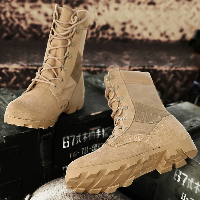 عالية الجودة الذكور الأحذية الصحراء أحذية قتالية في الهواء الطلق حذاء للسير مسافات طويلة التدريب الأحذية التكتيكية عدم الانزلاق الرجال الأحذية مقاومة للاهتراء 2026 #6