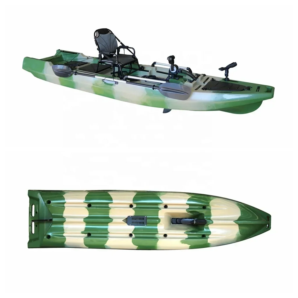 Vicking Motor Kayak Propeller Pedal Fishing Kayak 380cm 1 Person Safety and Stability,Motor Provides Great Power